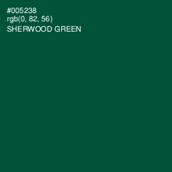 #005238 - Sherwood Green Color Image